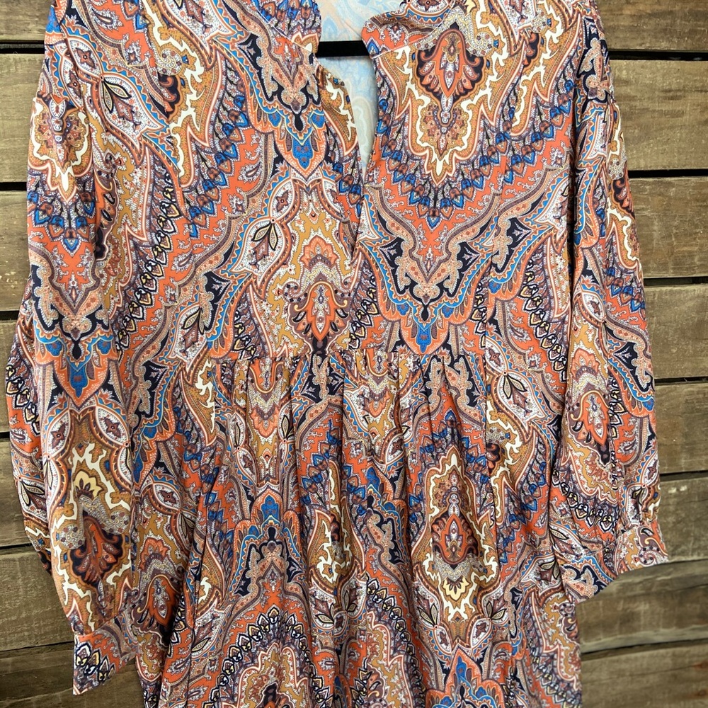 Eclectic boho midi dress